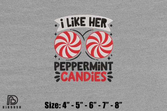 Charming 'I Like Her Peppermint Candies' Embroidery