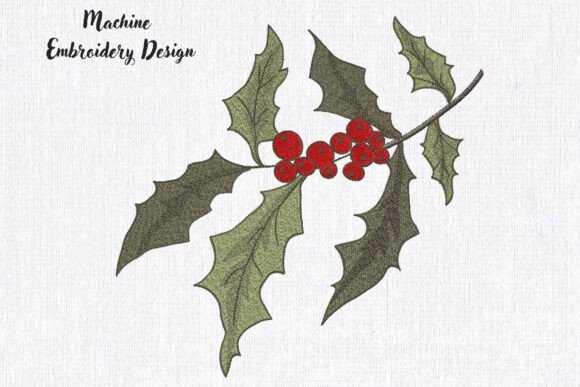 Christmas Holly Leaves and Berries 2: A Festive Embroidery Review