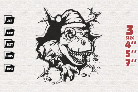 Cute Dinosaur Embroidery Design: A Versatile Choice