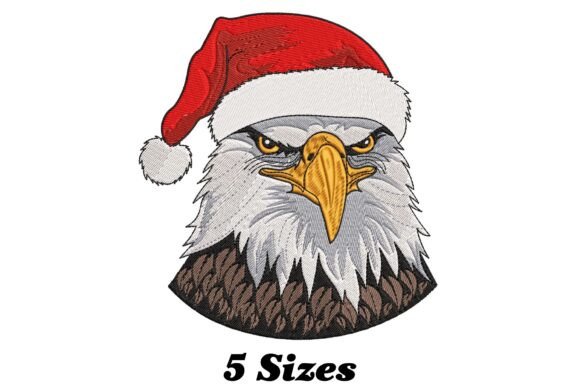 Eagle Bird Christmas: A Festive Embroidery Delight