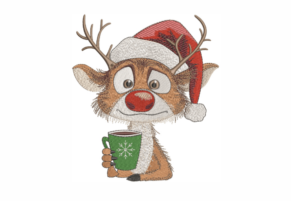 Funny Deer: A Charming Addition to Your Embroidery Projects