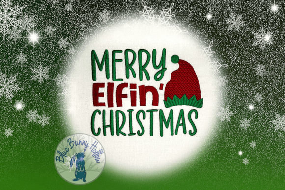 Merry Elfin Christmas: A Festive and Fun Embroidery Design